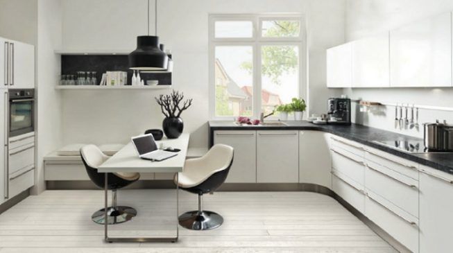 Cocina en blanco y negro