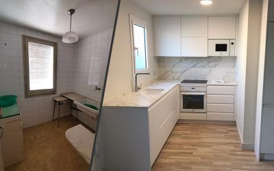 Reforma integral en Rambla Montanya de Barcelona (antes y después)