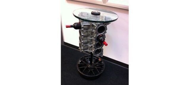 Motor como base para mesa