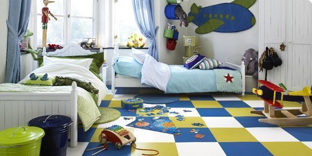 Piso de goma en habitación infantil - Foto de Decoracion e Interiores