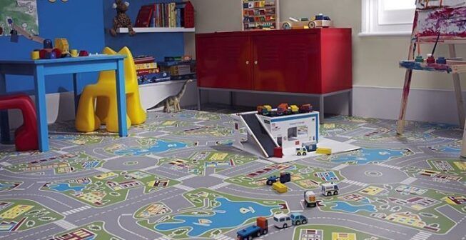 Piso de vinilo en habitación infantil - Foto de Leroy Merlin